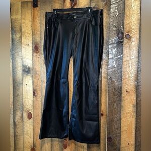 Wild fable faux leather low rise flare